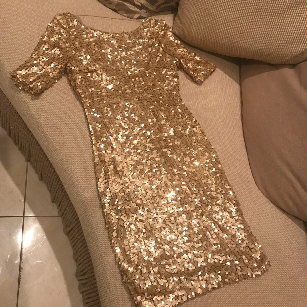 Sequin Gold Dress ✨